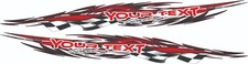 9 Feet Custom Vinyl Boat Vehicle Car Graphics Decal Vinyl Stickers Racing Flag