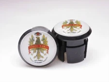 Bianchi 1950s, 60s, Chrome Racing Bar Plugs Caps Repro Vintage Style