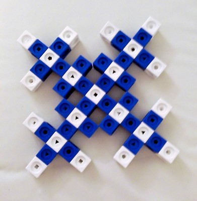 Mathe Link Zählwürfel (neu Van Koch Schneeflockenpaket) 49 2cm x 2cm x 2cm Würfel