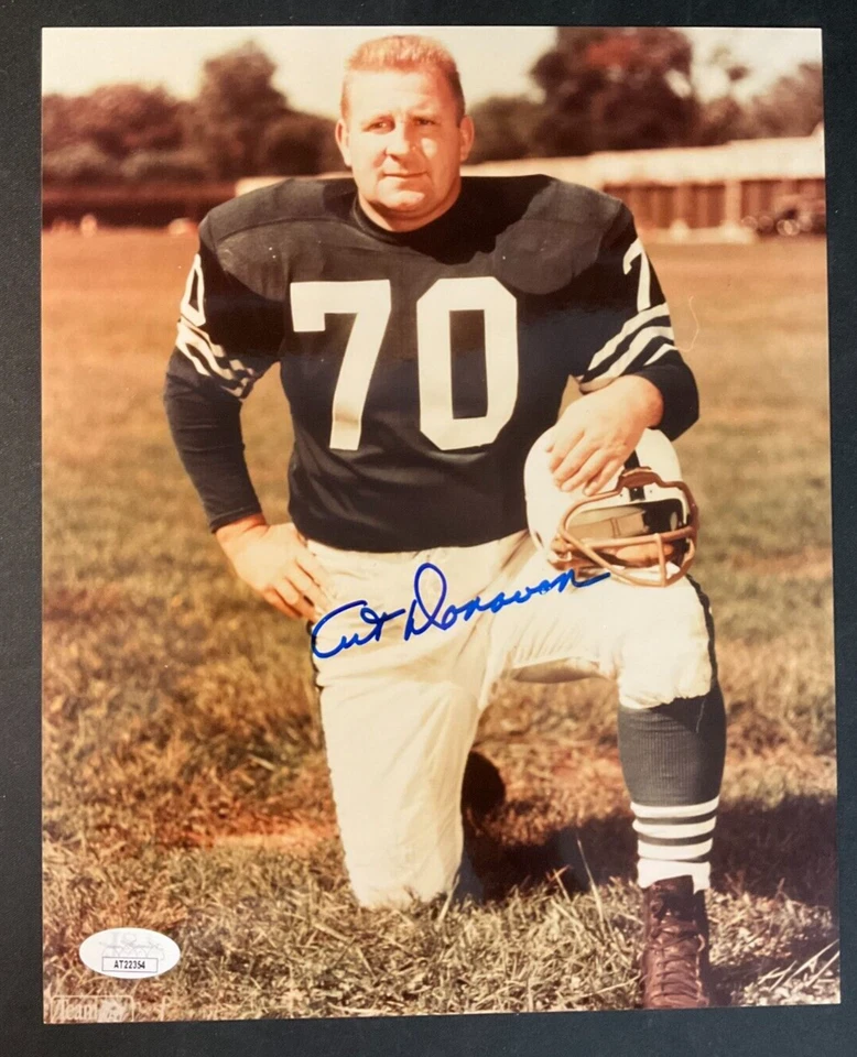 Art Donovan Signed 8x10 Photograph JSA w/COA NFL #70 Baltimore Colts HOF 1968! - Image 2 of 4