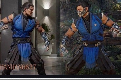 Halloween Carnival New Cosplay Costume Outfits Full Set Mortal Kombat 1 Sub Zero