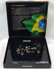 1/43 Minichamps Lotus Renault 97T 1985 Portuguese GP Senna #12 DiecastItem Spe