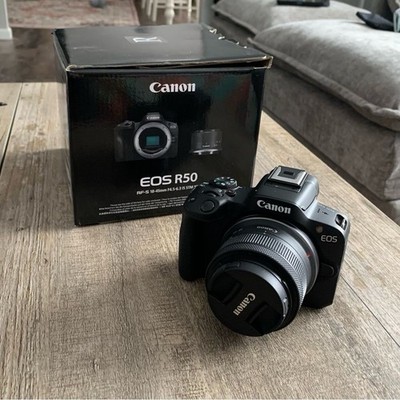 Canon EOS R50 24.2MP Mirrorless Camera Kit RF-S 18-45mm f/4.5-6.3 IS Black