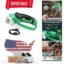 Lightweight Cordless Electric Fabric Cutter - Ergonomic Design Versatile Use