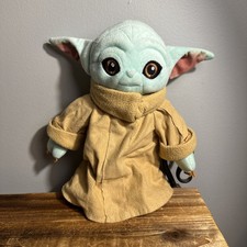Grogu The Child Baby Yoda Star Wars Mandalorian 11" Plush Embroidered Eyes