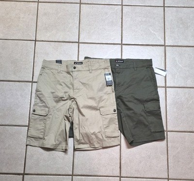 NWT Lot Airwalk Cotton Cargo Shorts Men's Size 36 Inseam 11 1/2''  Khaki Green