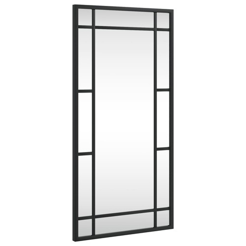 Wall Mirror Hanging Decorative Vanity Mirror Living Room Black Iron vidaXL - 第 8/72 張圖片
