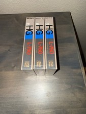 New Sealed Pack Of 3 - Sony Betamax Dynamicron ES-HG L-750 Blank Tapes