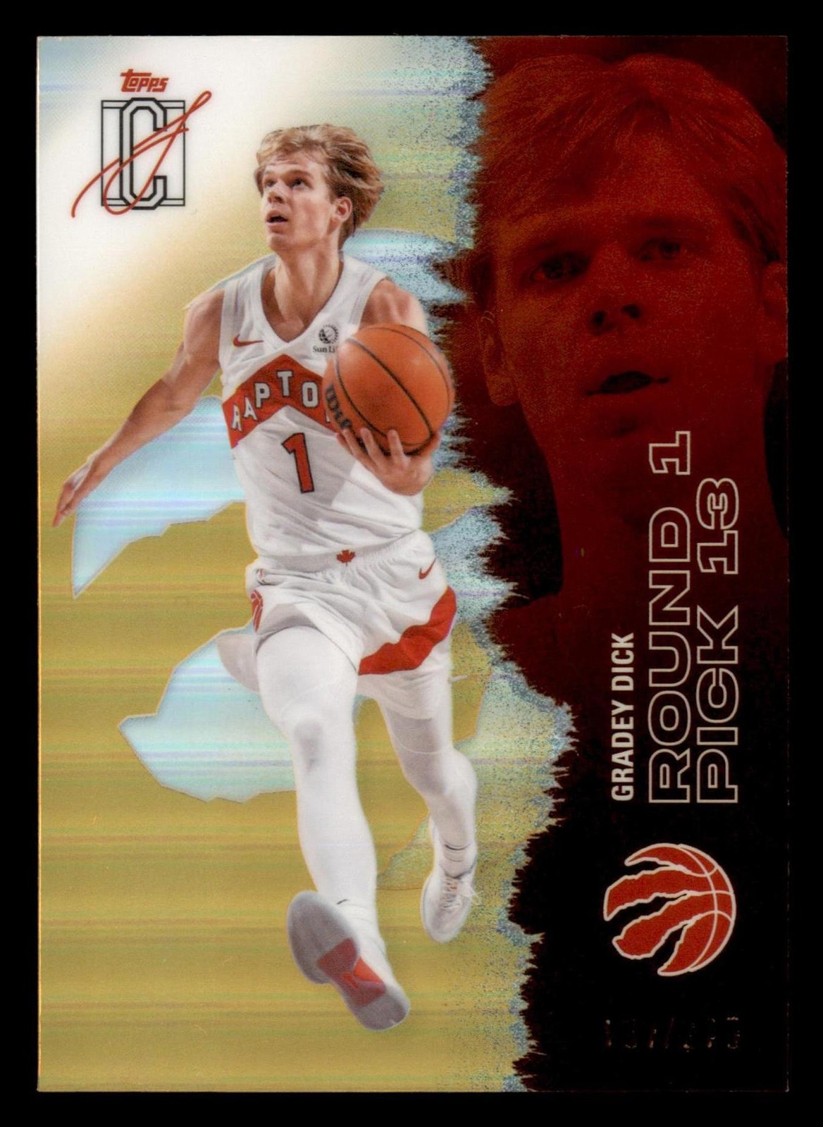 2025-26 Topps Signature Class #6 Gradey Dick Chrome Yellow Refractors #/275