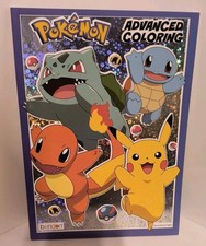 Nintendo Pokémon Advanced Coloring Book with Tear & Share Pages 🆕 Free Shipping