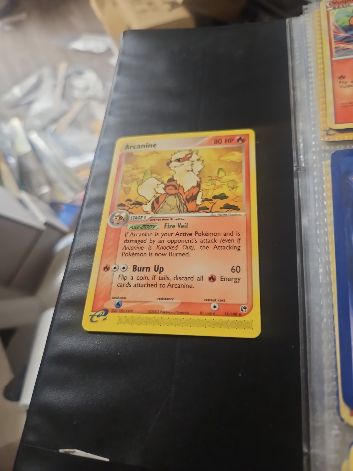 Pokemon Arcanine Regular Card 15/100 Sandstorm Non Holo