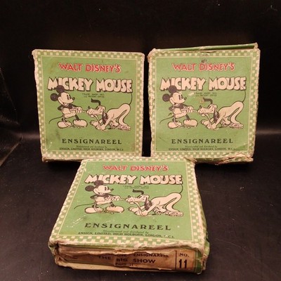 Walt Disney Mickey Mouse x3 Ensignareel. I69
