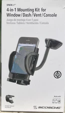 Scosche StuckUp 4 In 1 Universal Car Cell Phone Holder Mounting System NWT