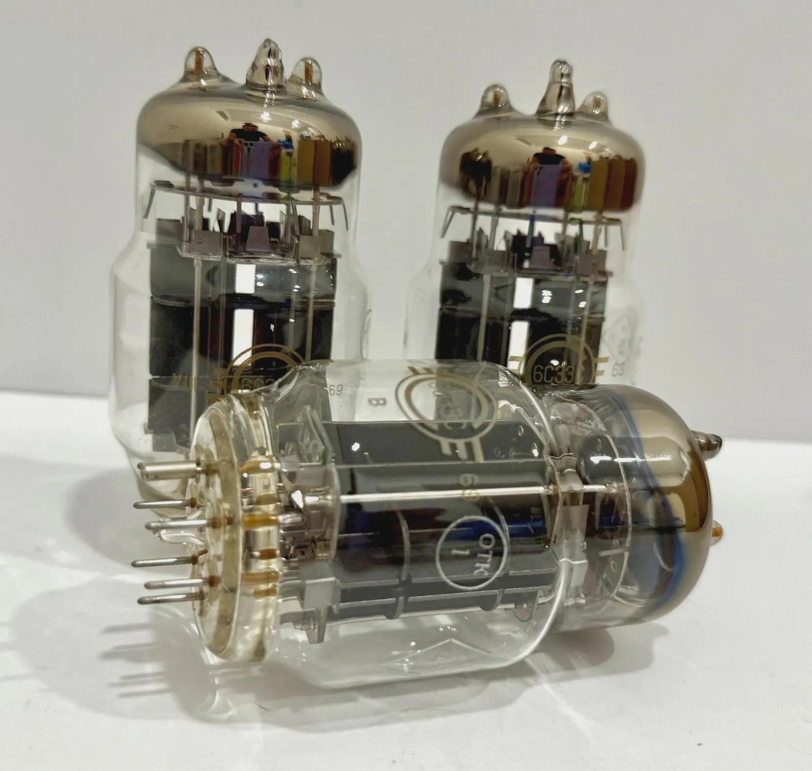 Lot Of 9 6S33S-V 6С33С-В 6S33S Svetlana Powerful glass triode New
