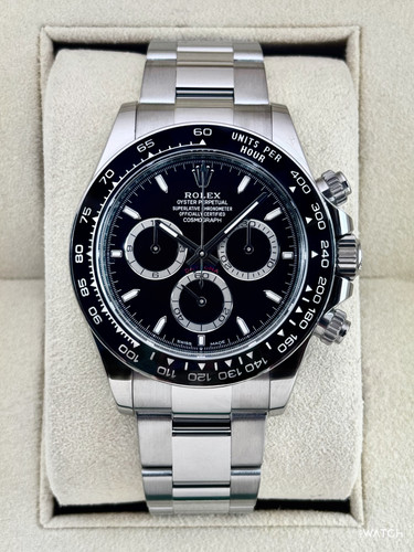 2024 Rolex Daytona 40mm 126500LN Stainless Steel Black Dial