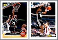 1992 Antoine Carr San Antonio Spurs (2) Card Lot - DON’T MISS OUT – NEXT TIME...