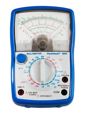 PeakTech 3201 Analog Multimeter bis 600 V CAT III 10 A - Bild 1 von 2