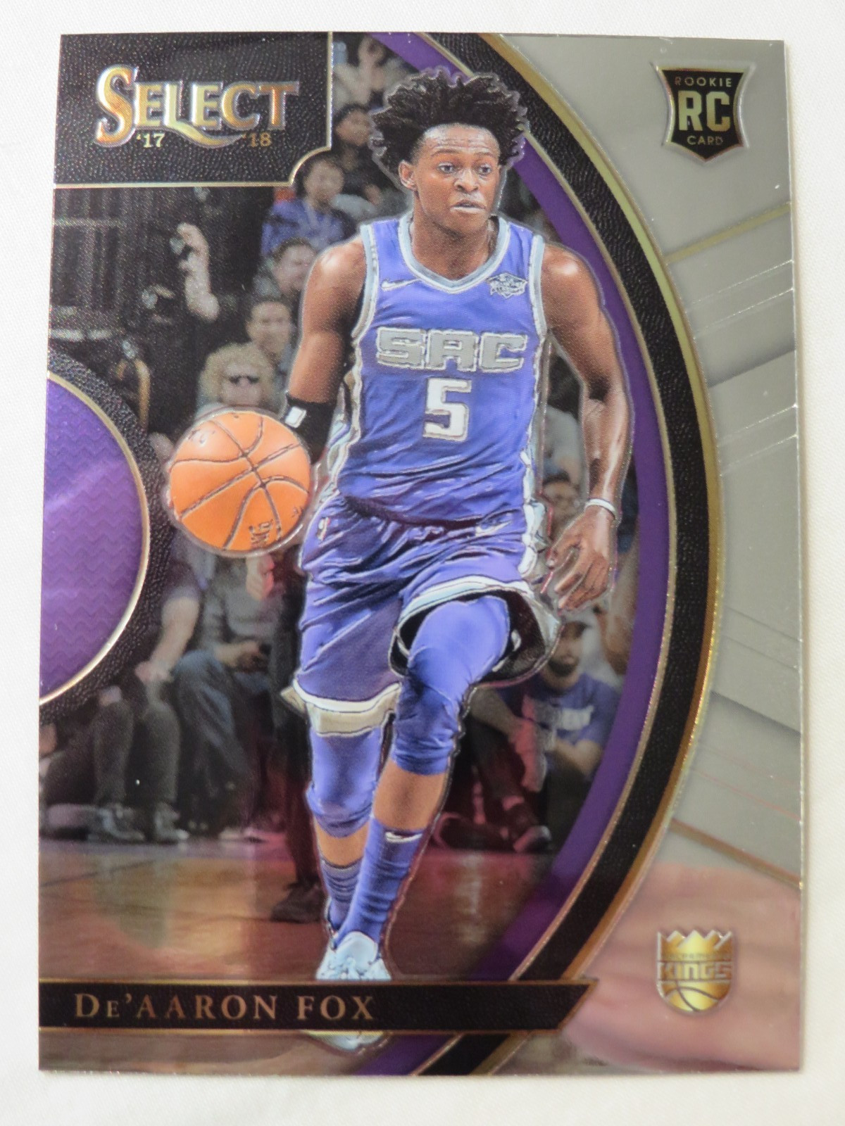2017-18 Panini Select NBA De'Aaron Fox RC #49 Now San Antonio Spurs