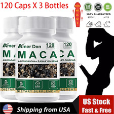 Maca Root Capsules 10000mg, Peruvian Maca Extract for Men  Women 360 Capsules