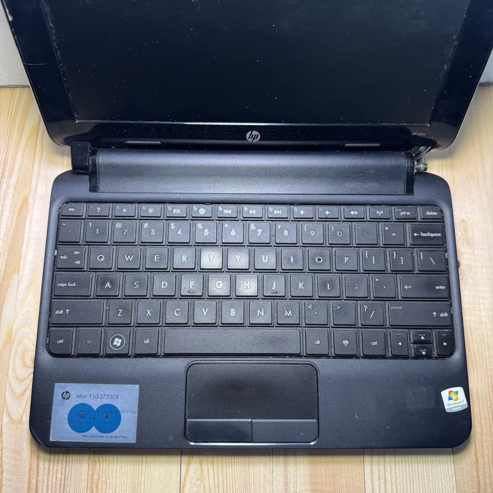 HP Mini 110-3735DX Intel Atom CPU N270 1.60GHz 1GB Ram 160gb Hdd -PART or REPAIR - Image 3 of 4