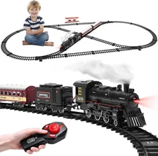 Train Set for Kids,Remote Control Locomotive Engine Under Christmas... 