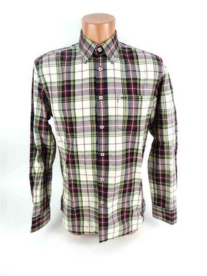 Marc O'Polo Herren Hemd Gr. 39/40 M Blau kariert langarm Freizeithemd (14567)