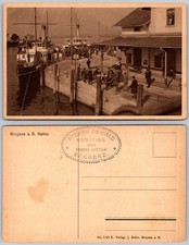 Bregenz Hafen Austria Dockside Boats Crowd Postcard