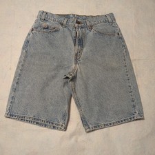 VTG 1990's Levi  s 550 Shorts Men  s 32 Relaxed Fit Light Wash Denim Orange Tab
