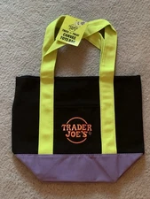 Trader Joe's Mini Canvas Tote Bag - Halloween Limited Edition New With Tag