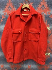 Vintage Boy Scouts Red Wool Shirt Jacket Official 60s 70s True Vintage 40
