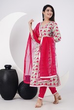 Women's New Stylish kurti pant set with dupatta indian pakistani