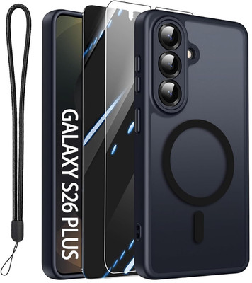 for Samsung Galaxy S26 Plus Case with 2X Screen Protector and Camera Protection