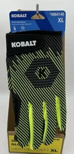 1 Pair Kobalt Synthetic Leather Safety Work Gloves Yellow Adult XL #4964148