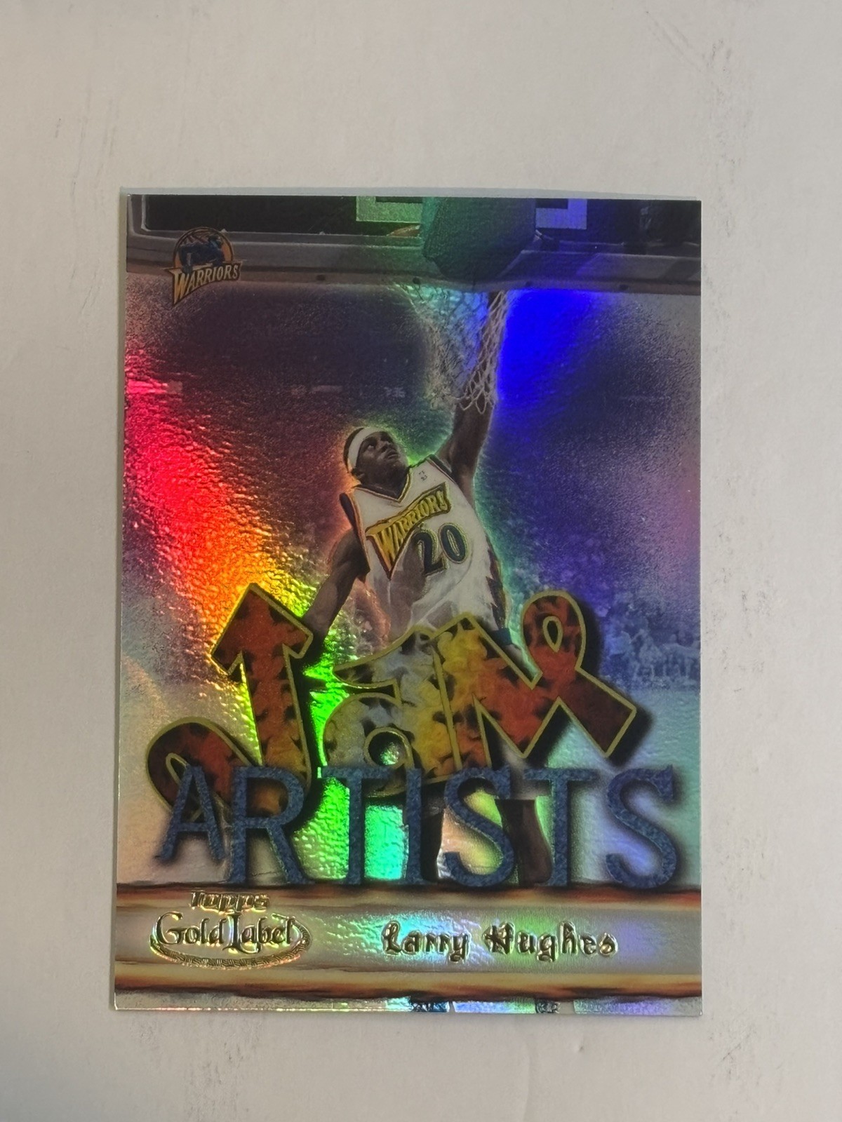 2000-01 Topps Gold Label Larry Hughes - Jam Artists Refractor #JA10 Warriors