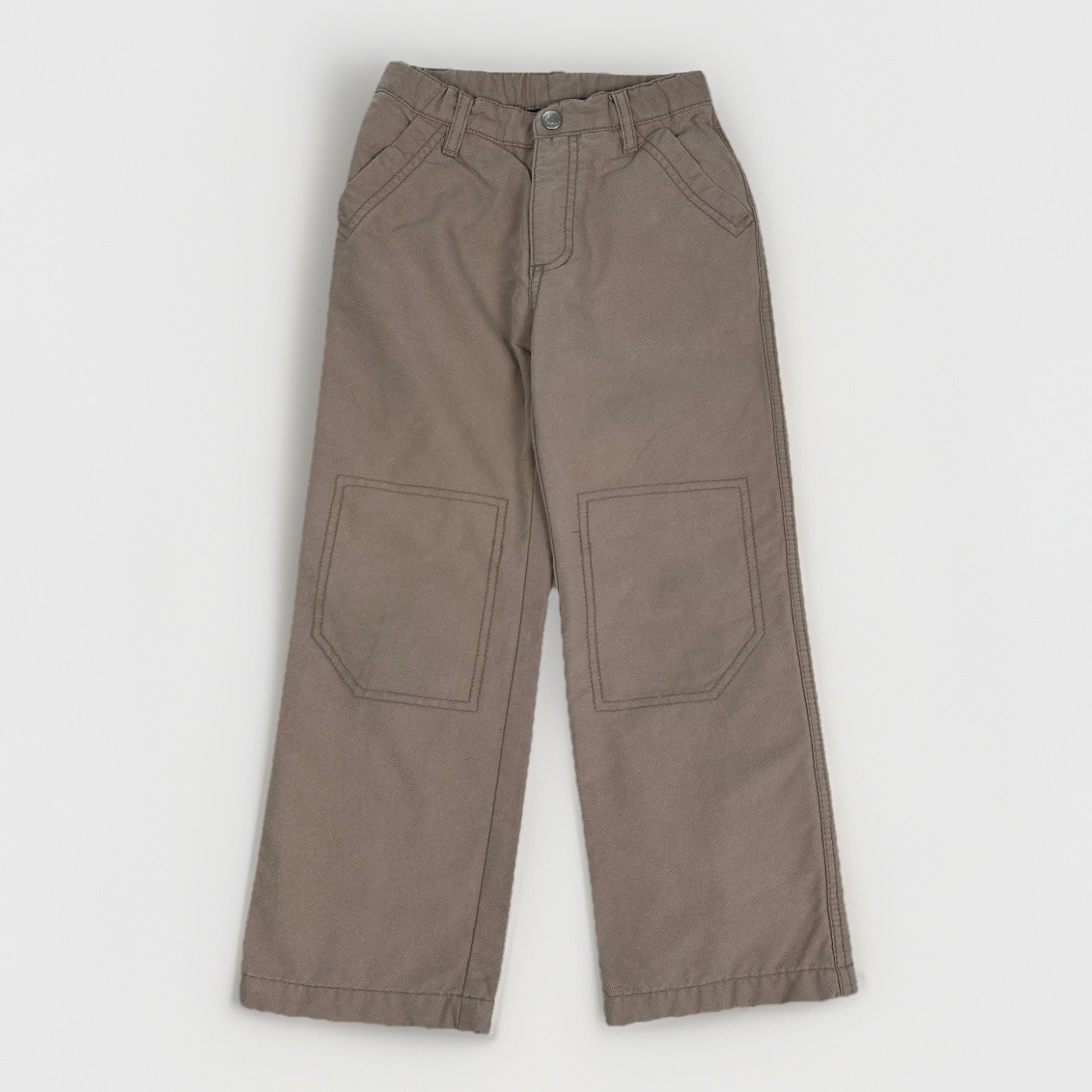 Pantaloni Bambino Crema Marrone Petit Bateau 5 Anni 108 cm Cotone Jeans Eleganti