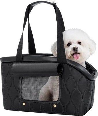Dog Purse Carrier Small Dogs Cats; Airline Approved Pet Travel Bag