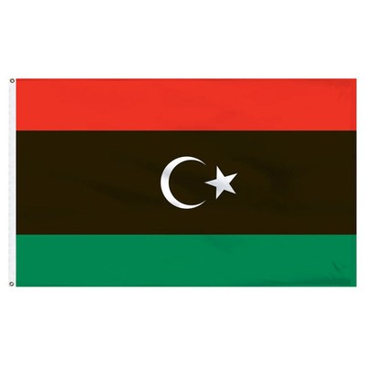 Libya Nylon Flag 4'x6'