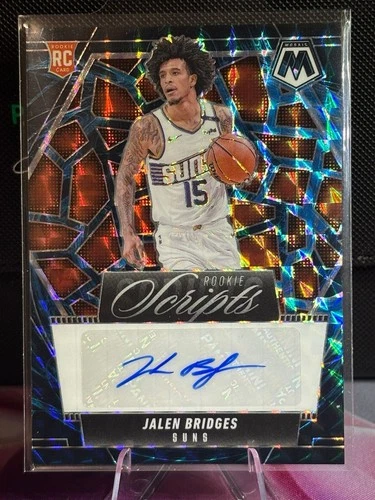 2024-25 Panini Mosaic Basketball Jalen Bridges Rookie Scripts Genesis #RS-BRG