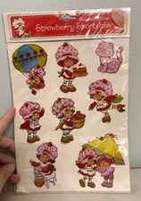 Strawberry Shortcake Scented Sticker Sheet 2004 Paper 11x8" Y2K Vintage New