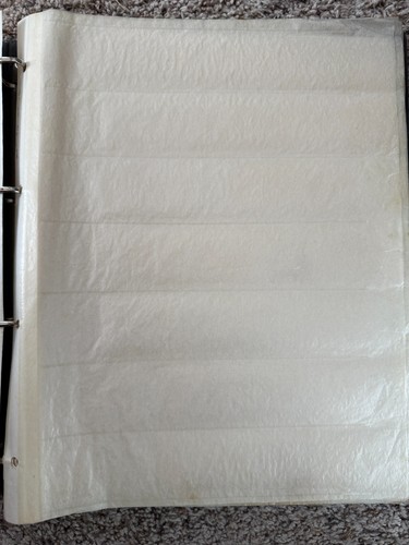Glassine Negative Storage Pages Sheets for 35mm Film preowned lot of 35