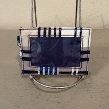 Vera Bradley Floral And Plaid Clip On ID Holder