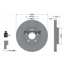 2x Bremsscheibe vorne für KIA Sportage 4 QL 5 NQ5 Xceed CD | 26221500