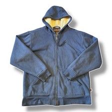Moose Creek Herren mittelblau durchgehender Reißverschluss Fell isoliert Outdoor Wander Jacke