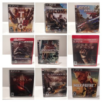 PlayStation 3 Games Sega Rally Revo X-Men Destiny Need for Speed Pick & Choose