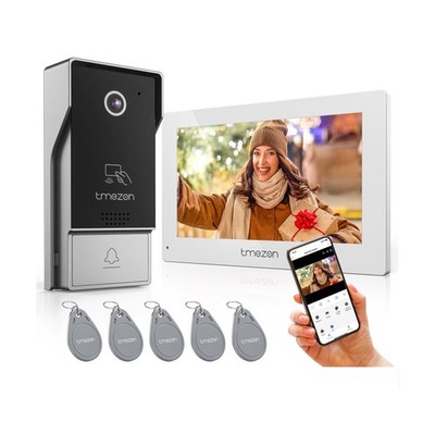 TMEZON 4-Wire 7 Inch Tuya 1080P WiFi Smart Video DoorPhone Intercom... Fast Ship