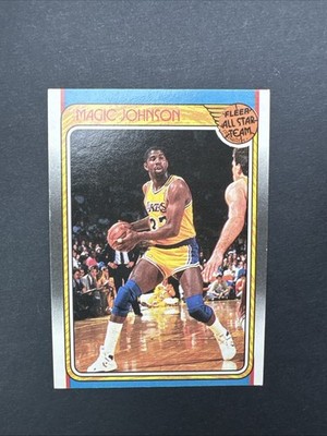 1988-89 Fleer - Fleer All Star Team Magic Johnson #123
