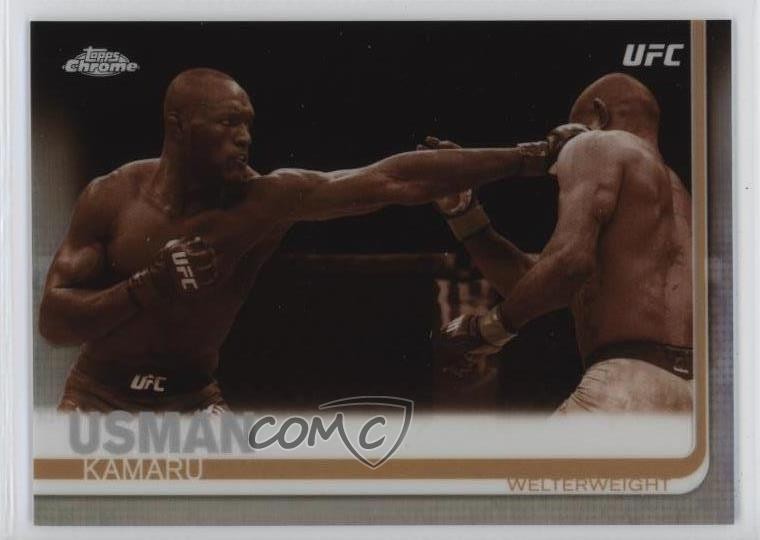 2019 Topps Chrome UFC Sepia Kamaru Usman #14 13ib