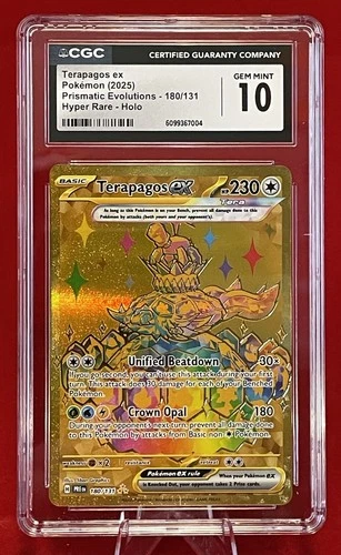 Pokemon Terapagos EX 180/131 Prismatic Evolutions CGC 10 GEM MINT