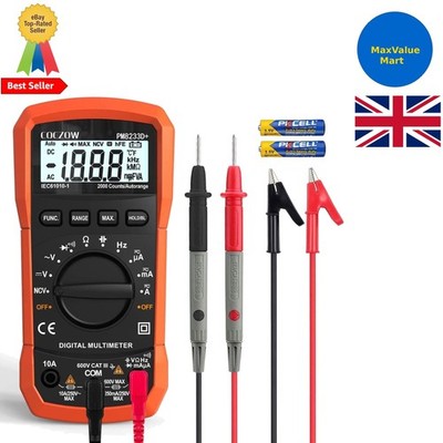 Vielseitiges Digital Multimeter für genaue Spannungs-, Strom- und Widerstandswerte