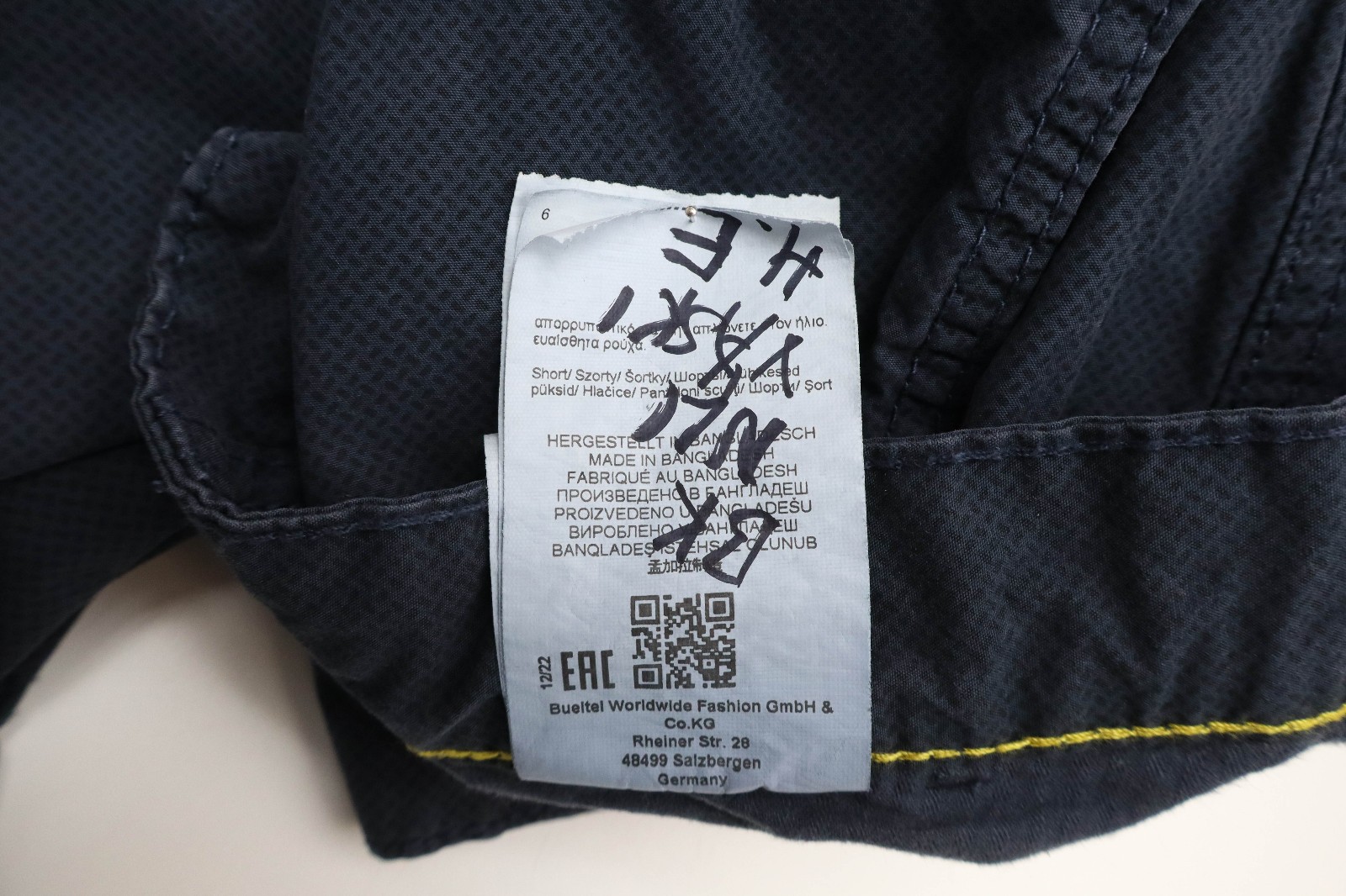 CAMEL ACTIVE Regular Fit Shorts Men's W38 Blue Zip Fly Pure Cotton Knee-Length image 8